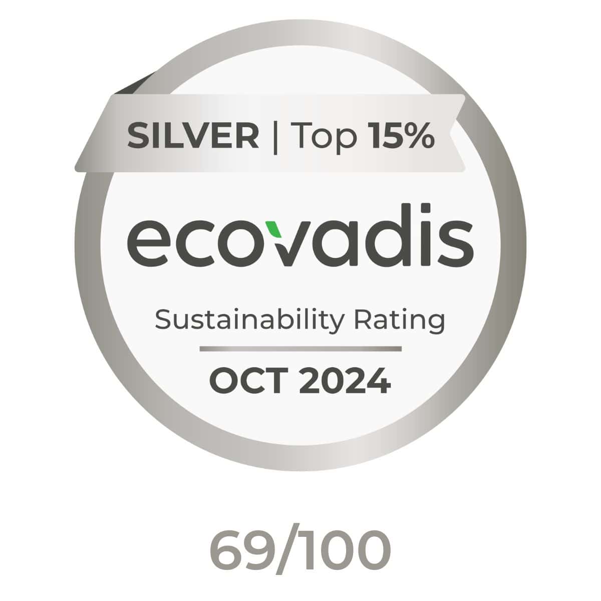 Ecovadis rating Top 15%